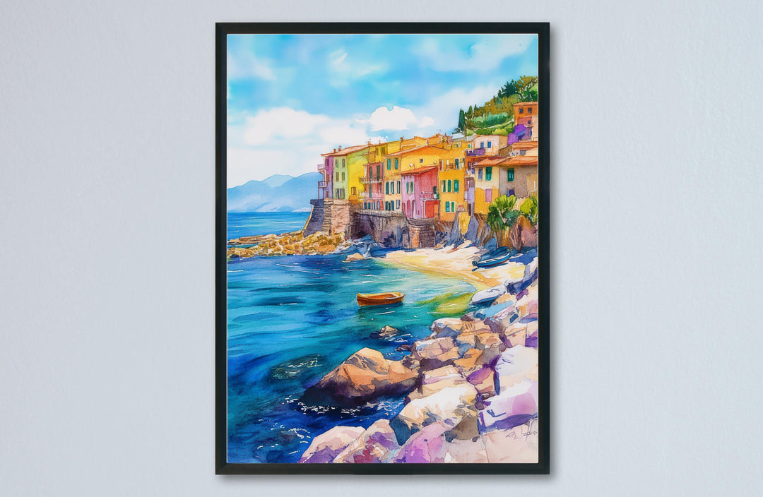 Genoa Watercolor Poster Wall Art Genoa Wall Decor Home Décor Genoa Gift Art Lovers Italy Art Lover Gift Travel Souvenir Print