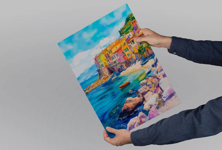 Genoa Watercolor Poster Wall Art Genoa Wall Decor Home Décor Genoa Gift Art Lovers Italy Art Lover Gift Travel Souvenir Print