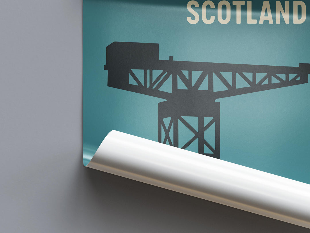 Glasgow Preppy Poster Wall Art Glasgow Wall Decor Home Décor Glasgow Gift Scotland Art Lover Gift, Travel Souvenir Print