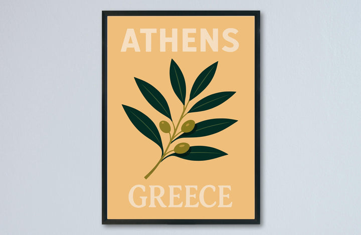 Athens Preppy Poster Wall Art Athens Wall Decor Home Décor Athens Gift Greece Art Lover Gift, Travel Souvenir Print