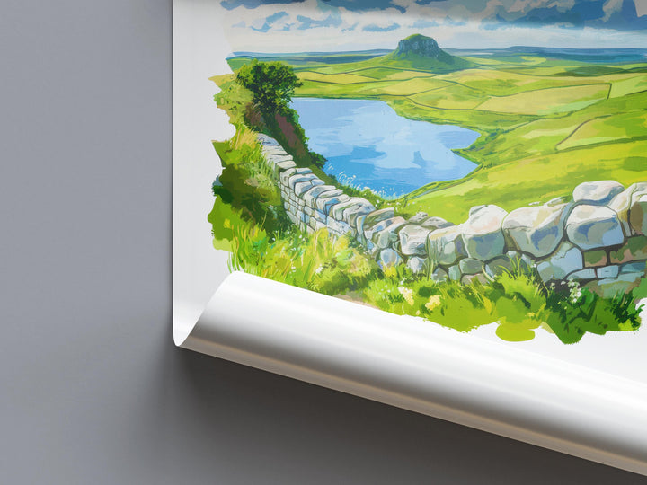 Northumberland Watercolor Poster Wall Art Northumberland Decor Home Décor Northumberland Gift UK Art Lover Gift, Travel Souvenir Print