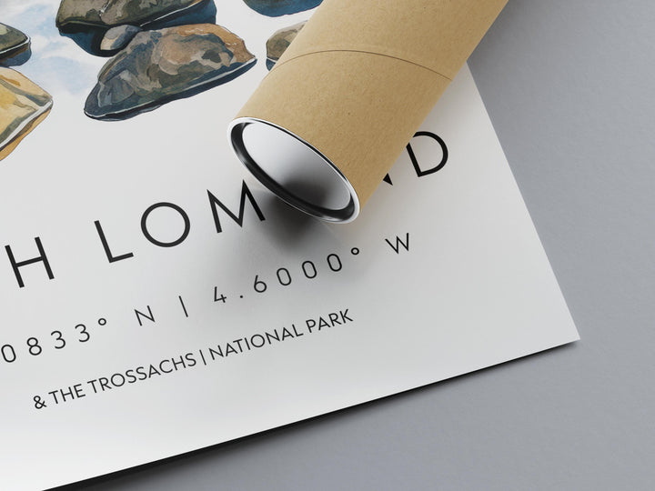 Loch Lomond Watercolor Poster Wall Art Loch Lomond Wall Hanging Home Décor Loch Lomond Gift Art Lovers Scotland Art Lover Gift