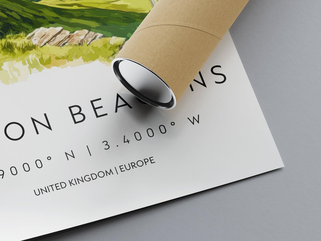 Brecon Beacons Watercolor Poster Wall Art Brecon Beacons Wall Decor Home Décor Brecon Beacons Gift UK Art Lover Gift, Travel Souvenir Print
