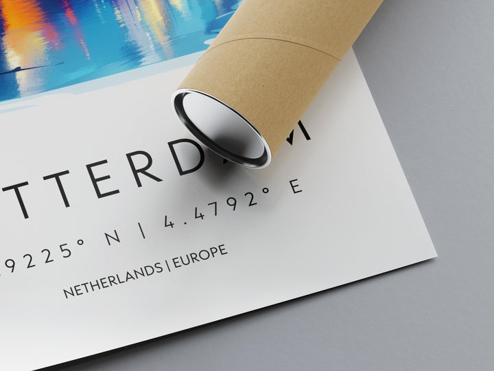 Rotterdam Watercolor Poster Wall Art Rotterdam Wall Decor Home Décor Rotterdam Gift Netherlands Art Lover Gift, Travel Souvenir Print