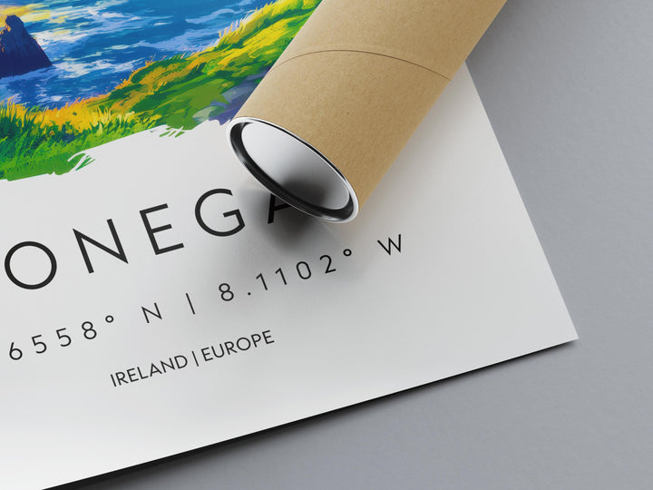 Donegal Watercolor Poster Wall Art Donegal Wall Decor Home Décor Donegal Gift Ireland Art Lover Gift, Travel Souvenir Print