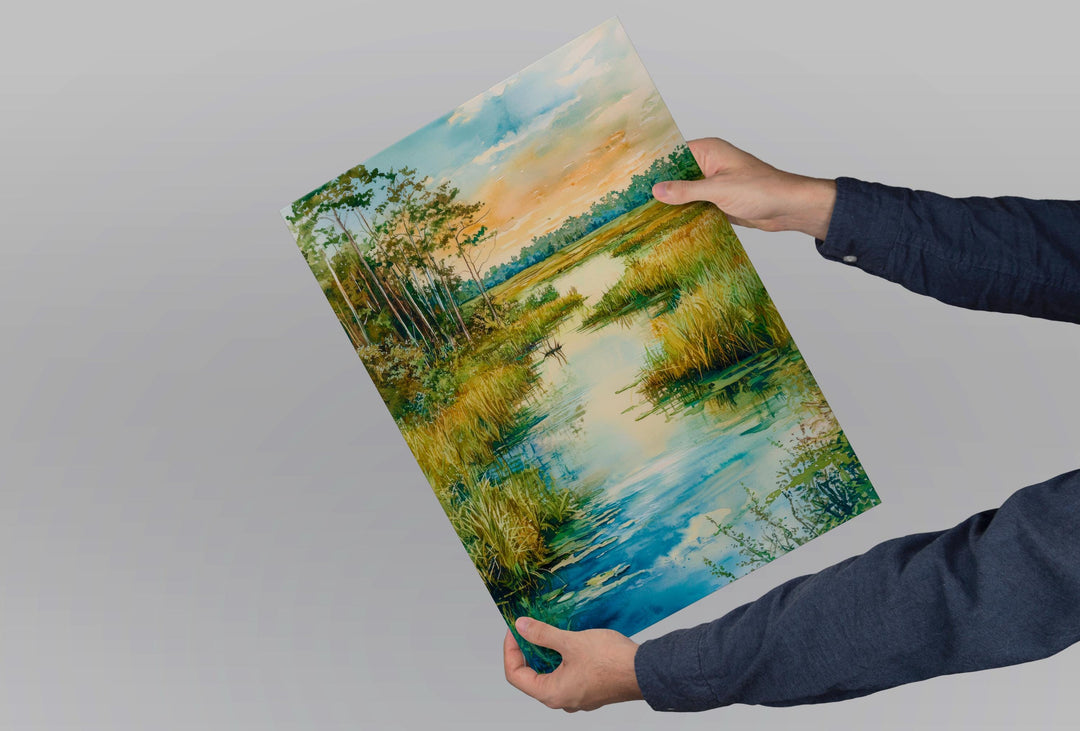 Everglades National Park Watercolor Poster Wall Art Everglades National Park Wall Hanging Home Décor Everglades National Park Gift Art
