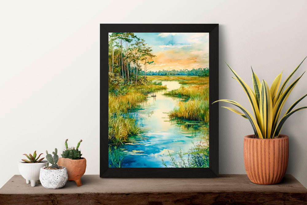 Everglades National Park Watercolor Poster Wall Art Everglades National Park Wall Hanging Home Décor Everglades National Park Gift Art