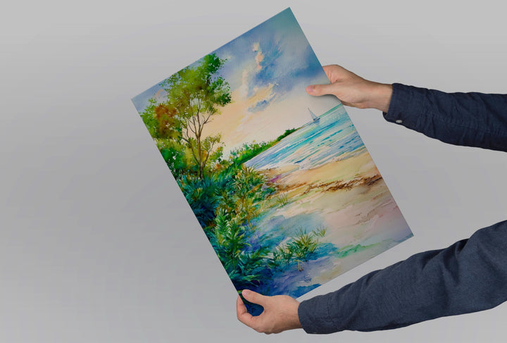 Captiva Beach Watercolor Poster Wall Art Captiva Beach Wall Hanging Home Décor Captiva Beach Gift Art Lovers United States Wall Art
