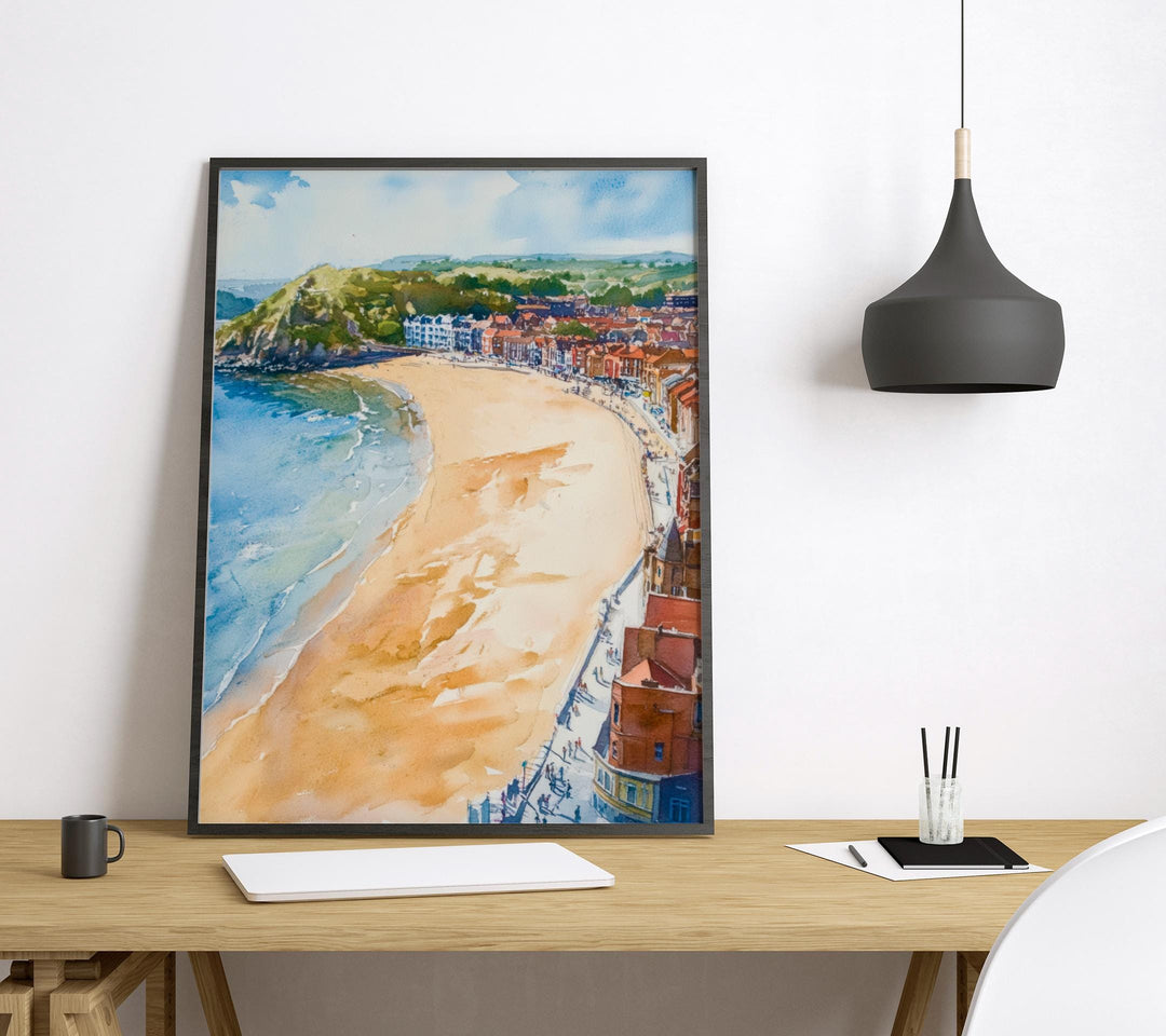Scarborough Watercolor Poster Wall Art Scarborough Wall Hanging Home Décor Scarborough Gift Art Lovers United Kingdom Art Lover Gift Art