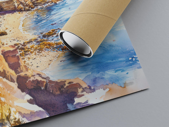 Robin Hood's Bay Watercolor Poster Wall Art Robin Hood's Bay Wall Hanging Home Décor Robin Hood's Bay Gift Art Lovers United Kingdom Art