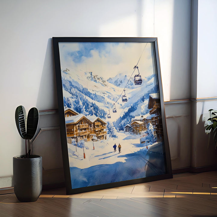 Lech Watercolor Poster Wall Art Lech Wall Hanging Home Décor Lech Gift Art Lovers Austria Wall Art