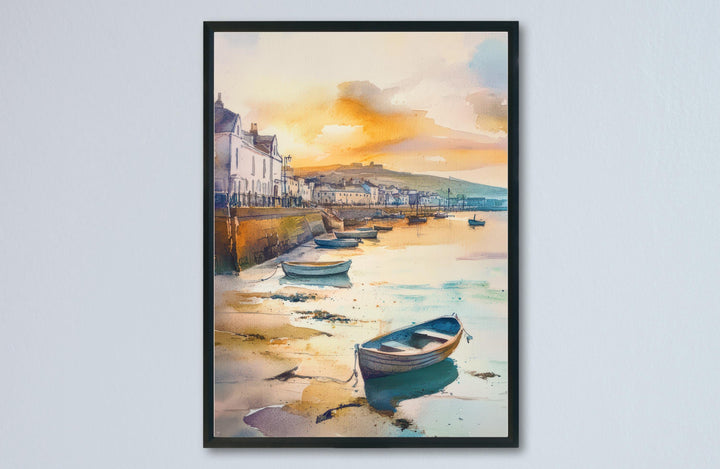 Penzance Watercolor Poster Wall Art Penzance Wall Hanging Home Décor Penzance Gift Art Lovers United Kingdom Wall Art