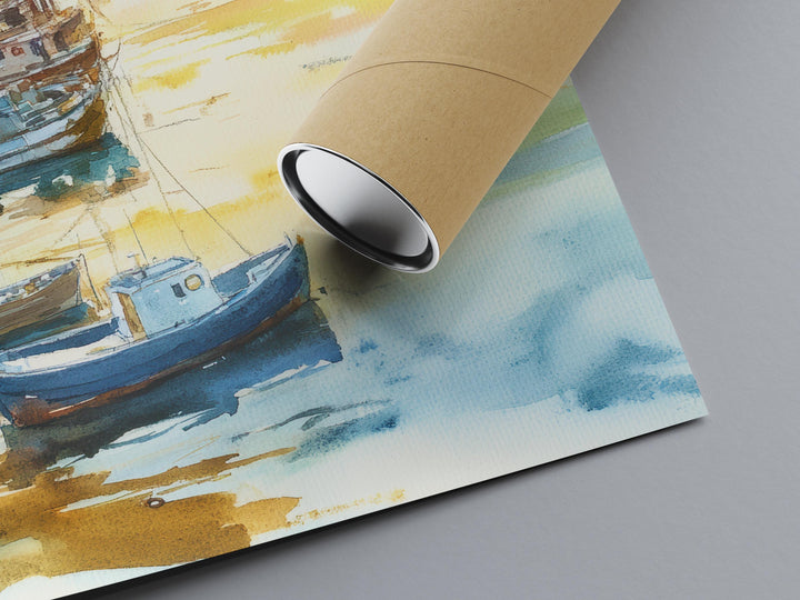 Padstow Watercolor Poster Wall Art Padstow Wall Hanging Home Décor Padstow Gift Art Lovers United Kingdom Wall Art