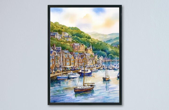 Dartmouth Watercolor Poster Wall Art Dartmouth Wall Hanging Home Décor Dartmouth Gift Art Lovers United Kingdom Wall Art