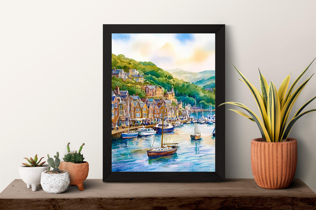 Dartmouth Watercolor Poster Wall Art Dartmouth Wall Hanging Home Décor Dartmouth Gift Art Lovers United Kingdom Wall Art
