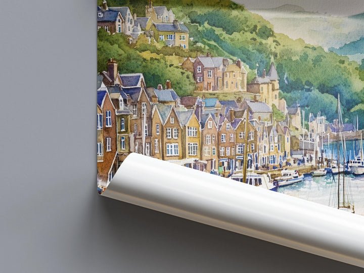 Dartmouth Watercolor Poster Wall Art Dartmouth Wall Hanging Home Décor Dartmouth Gift Art Lovers United Kingdom Wall Art
