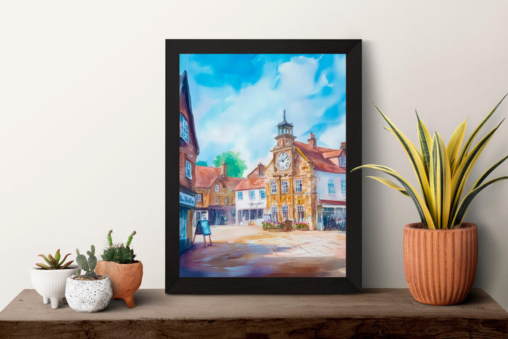 Thirsk Watercolor Poster Wall Art Thirsk Wall Hanging Home Décor Thirsk Gift Art Lovers United Kingdom Wall Art