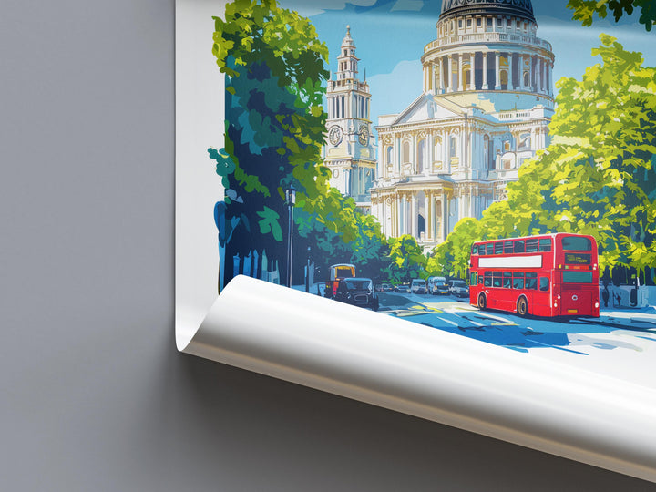 St Pauls Cathedral Watercolor Poster St Pauls Cathedral London Travel Print Wall Art St Pauls Cathedral Home Decor St Pauls Cathedral Gift