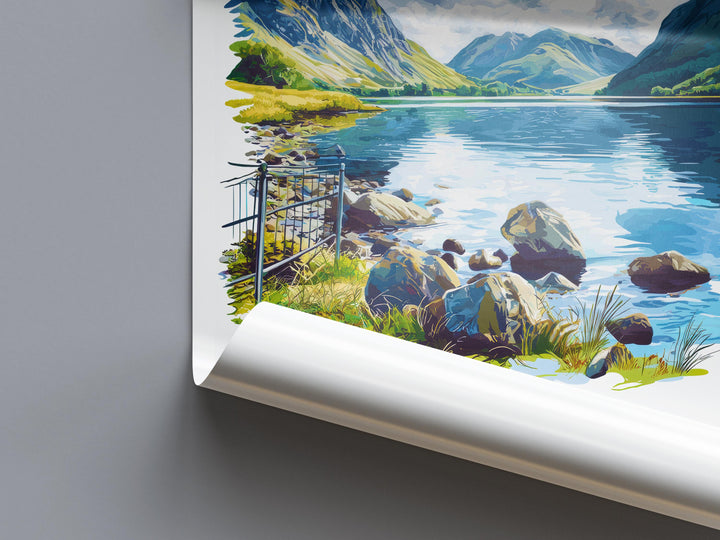 Ennerdale Watercolor Poster Ennerdale Lake District Travel Print Wall Art Ennerdale Home Decor Ennerdale Gift Art Lovers UK Lake