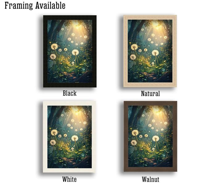 Dandelion Flight School Print | Vintage Cottagecore Art Poster