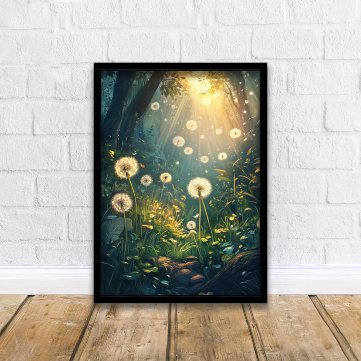 Dandelion Flight School Print | Vintage Cottagecore Art Poster