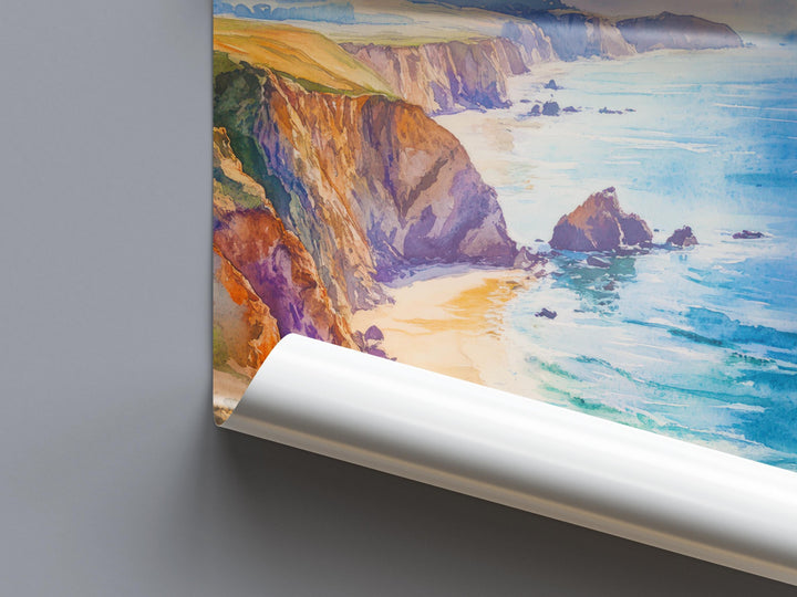 Point Reyes National Seashore Watercolor Poster California Travel Print Wall Art Point Reyes Home Decor Point Reyes Gift Nature Lovers