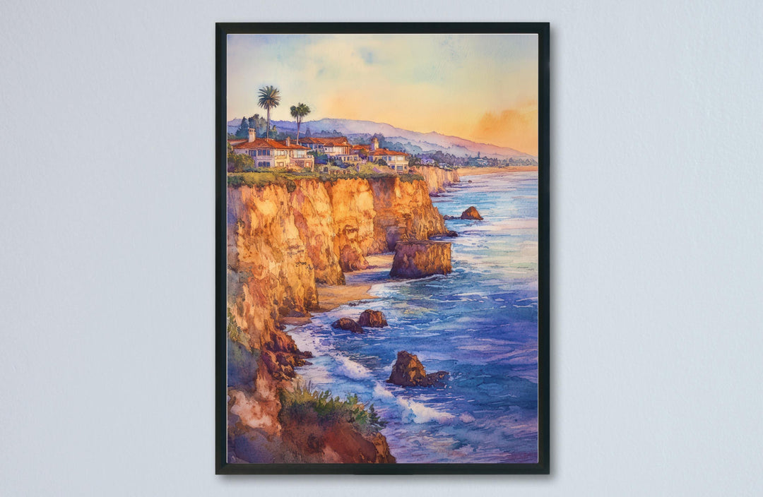 Newport Beach Watercolor Poster Newport Beach California Travel Print Wall Art Newport Beach Home Decor Newport Beach Gift Art Lovers Beach