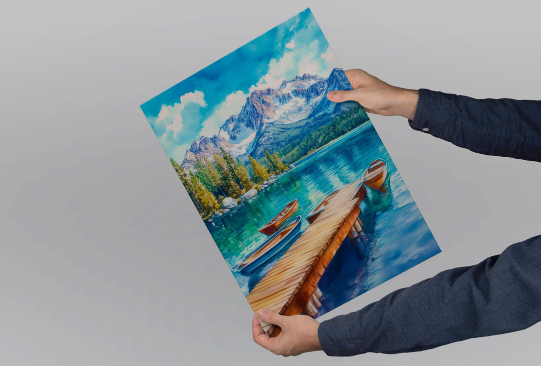 Mammoth Lakes Watercolor Poster Mammoth Lakes California Travel Print Wall Art Mammoth Lakes Home Decor Mammoth Lakes Gift Art Lovers