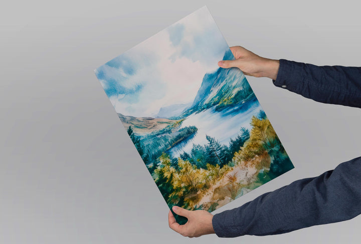 Thirlmere Watercolor Poster Wall Art Thirlmere Wall Decor Home Décor Thirlmere Gift United Kingdom Art Lover Gift, Travel Souvenir Print