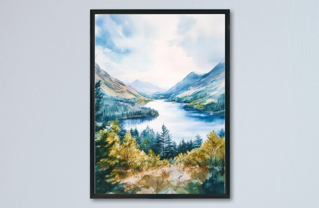 Thirlmere Watercolor Poster Wall Art Thirlmere Wall Decor Home Décor Thirlmere Gift United Kingdom Art Lover Gift, Travel Souvenir Print