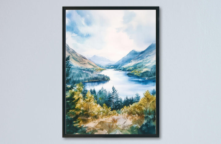 Thirlmere Watercolor Poster Wall Art Thirlmere Wall Decor Home Décor Thirlmere Gift United Kingdom Art Lover Gift, Travel Souvenir Print