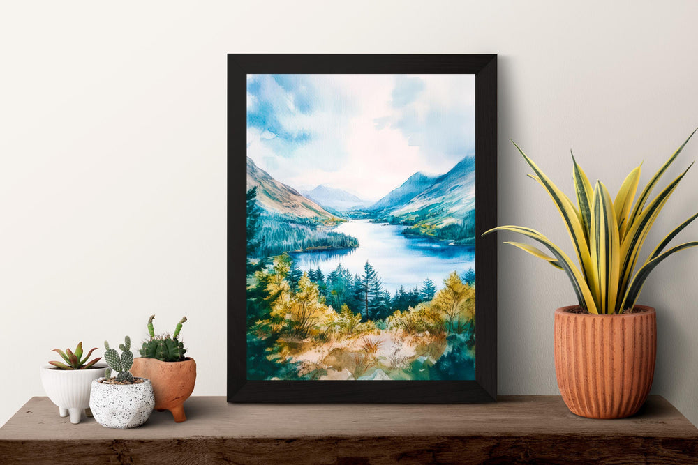 Thirlmere Watercolor Poster Wall Art Thirlmere Wall Decor Home Décor Thirlmere Gift United Kingdom Art Lover Gift, Travel Souvenir Print