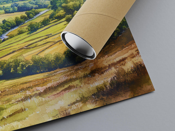 Newlands Valley Watercolor Poster Wall Art Newlands Valley Wall Decor Home Décor Newlands Valley Gift United Kingdom Art Lover Gift