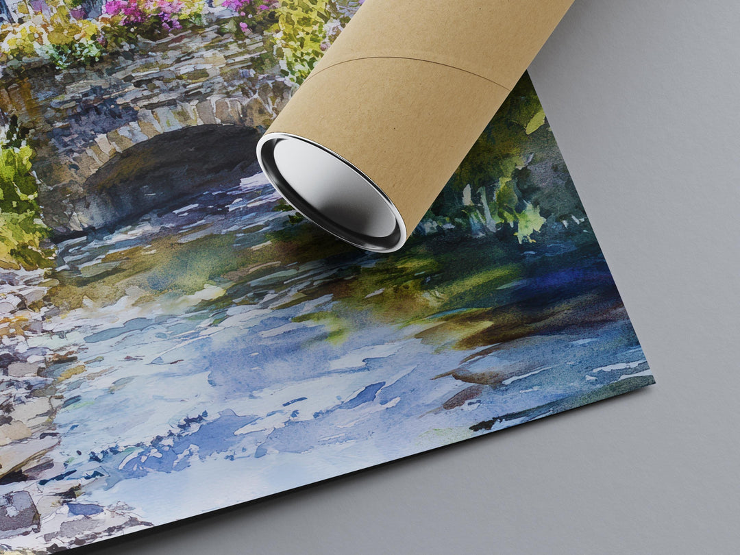 Ambleside Watercolor Poster Wall Art Ambleside Wall Decor Home Décor Ambleside Gift United Kingdom Art Lover Gift, Travel Souvenir Print