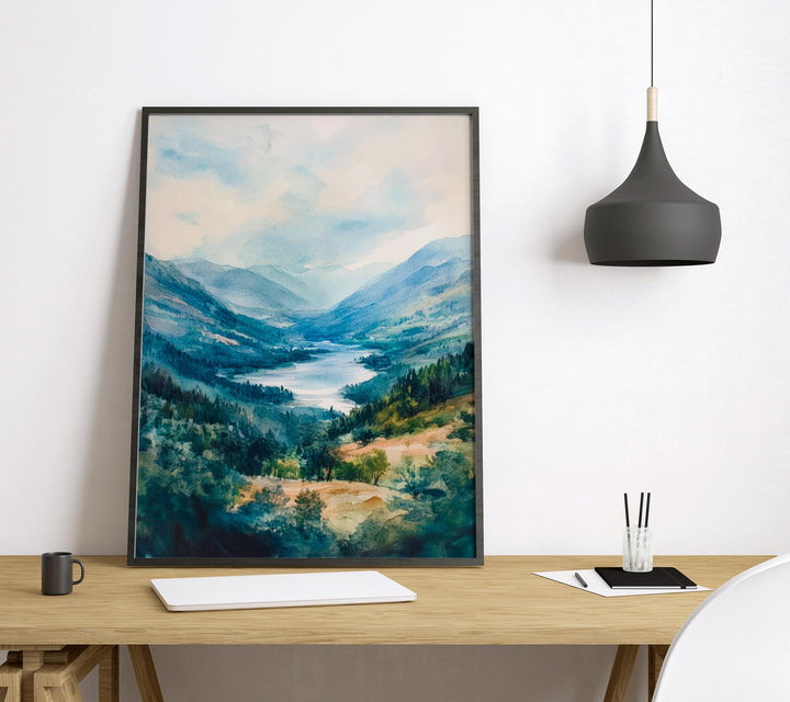 Borrowdale Watercolor Poster Wall Art Borrowdale Wall Decor Home Décor Borrowdale Gift United Kingdom Art Lover Gift, Travel Souvenir Print