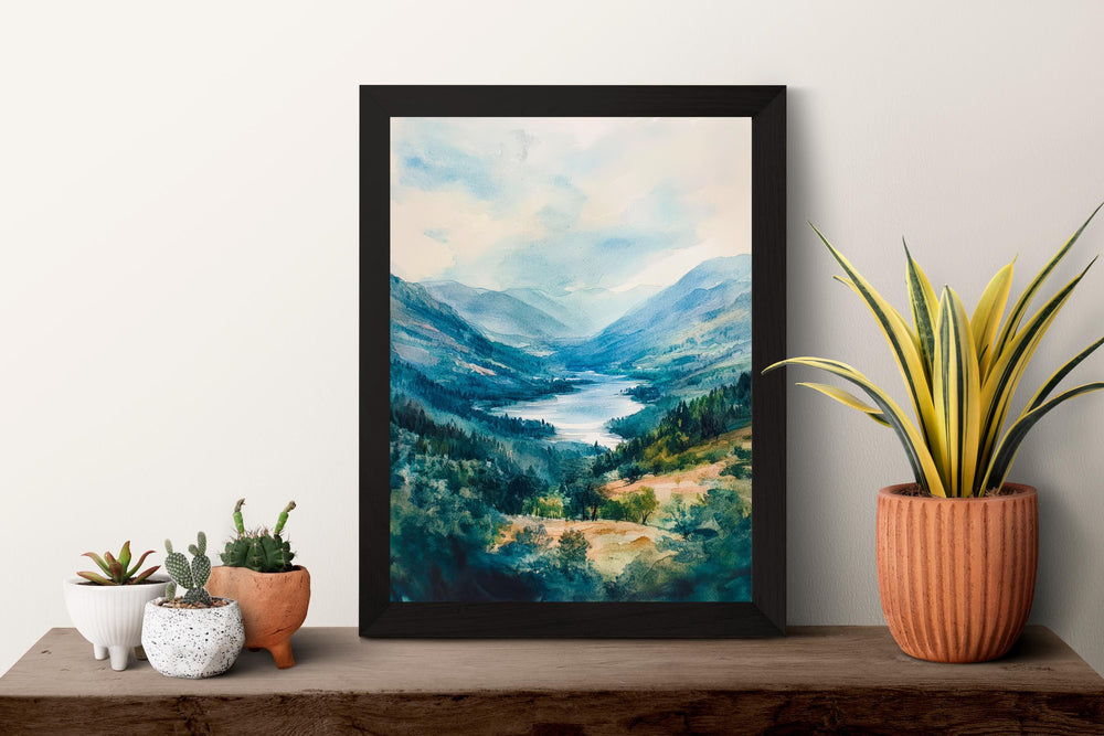 Borrowdale Watercolor Poster Wall Art Borrowdale Wall Decor Home Décor Borrowdale Gift United Kingdom Art Lover Gift, Travel Souvenir Print