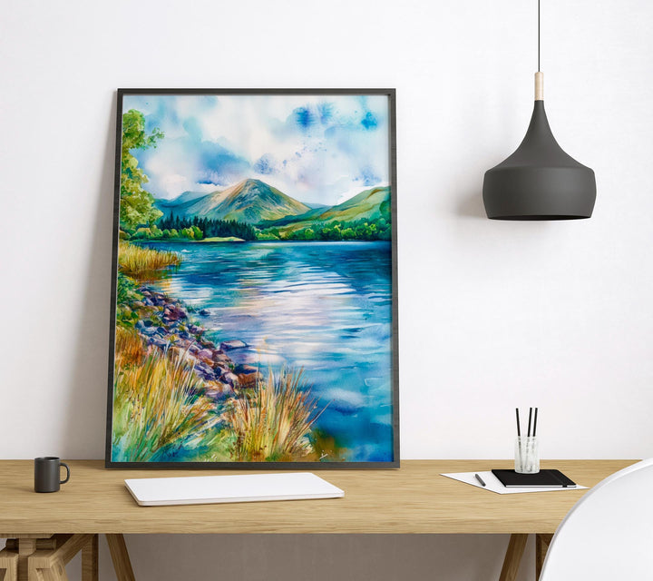 Loweswater Watercolor Poster Wall Art Loweswater Wall Decor Home Décor Loweswater Gift United Kingdom Art Lover Gift, Travel Souvenir Print