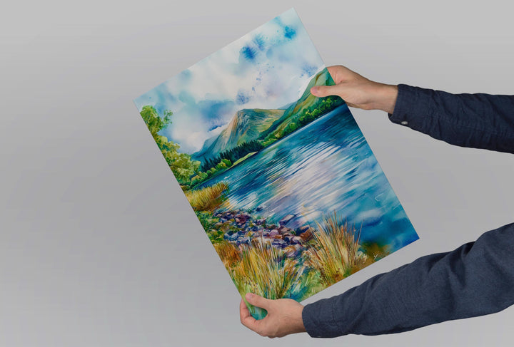 Loweswater Watercolor Poster Wall Art Loweswater Wall Decor Home Décor Loweswater Gift United Kingdom Art Lover Gift, Travel Souvenir Print