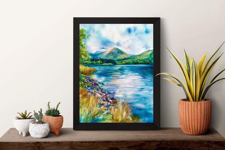 Loweswater Watercolor Poster Wall Art Loweswater Wall Decor Home Décor Loweswater Gift United Kingdom Art Lover Gift, Travel Souvenir Print