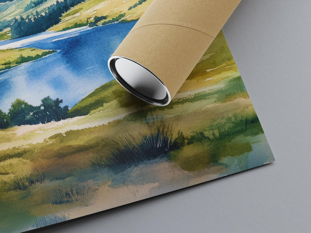 Langdale Watercolor Poster Wall Art Langdale Wall Decor Home Décor Langdale Gift United Kingdom Art Lover Gift, Travel Souvenir Print