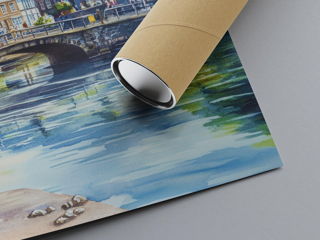 Keswick Watercolor Poster Wall Art Keswick Wall Decor Home Décor Keswick Gift United Kingdom Art Lover Gift, Travel Souvenir Print