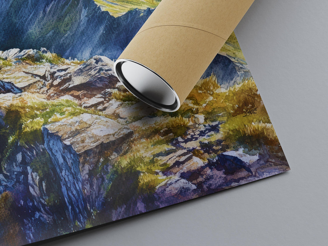 Helvellyn Watercolor Poster Wall Art Helvellyn Wall Decor Home Décor Helvellyn Gift United Kingdom Art Lover Gift, Travel Souvenir Print