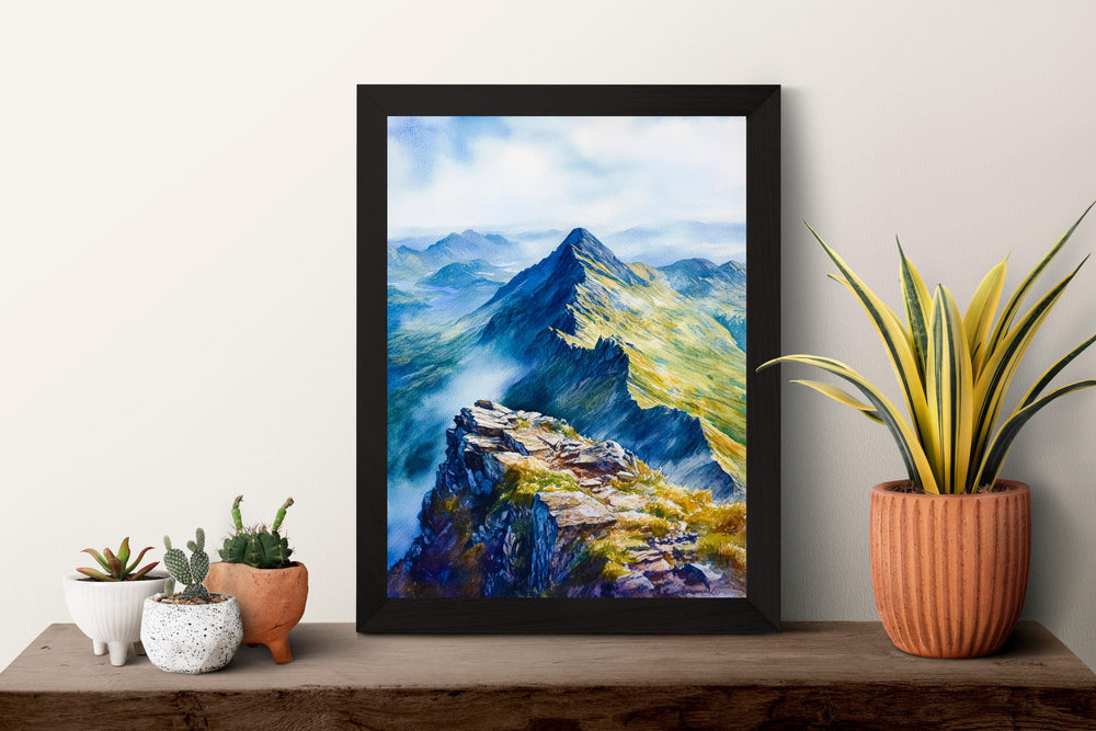 Helvellyn Watercolor Poster Wall Art Helvellyn Wall Decor Home Décor Helvellyn Gift United Kingdom Art Lover Gift, Travel Souvenir Print