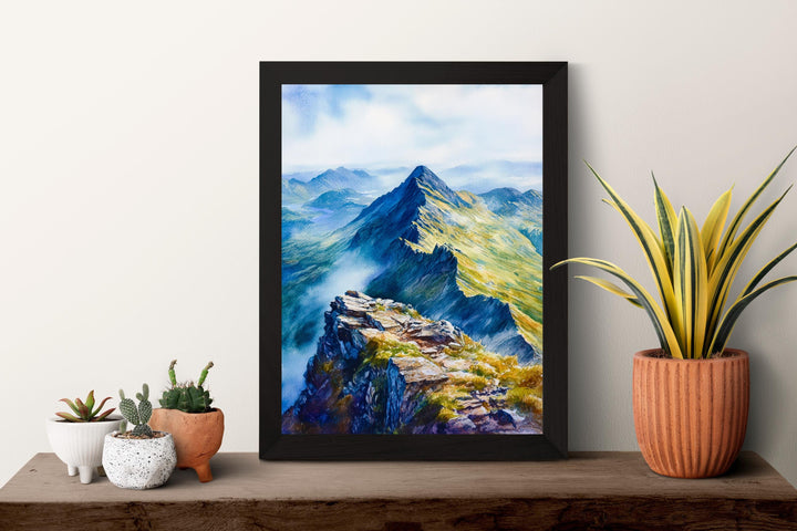 Helvellyn Watercolor Poster Wall Art Helvellyn Wall Decor Home Décor Helvellyn Gift United Kingdom Art Lover Gift, Travel Souvenir Print