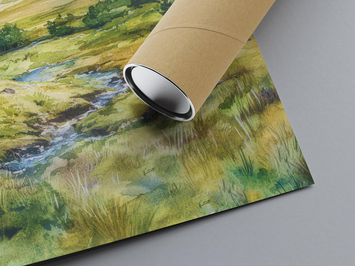 Great Langdale Watercolor Poster Wall Art Great Langdale Wall Decor Home Décor Great Langdale Gift United Kingdom Art Lover Gift