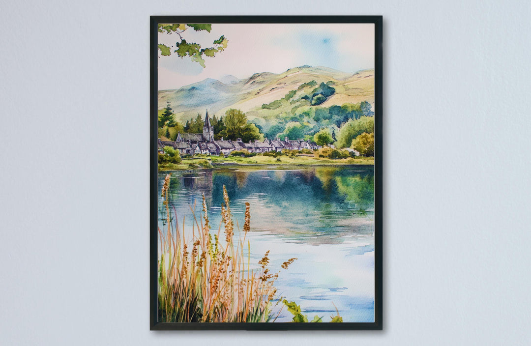 Grasmere Watercolor Poster Wall Art Grasmere Wall Decor Home Décor Grasmere Gift United Kingdom Art Lover Gift, Travel Souvenir Print