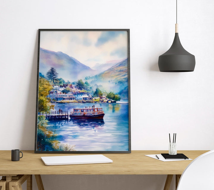 Glenridding Watercolor Poster Wall Art Glenridding Wall Decor Home Décor Glenridding Gift United Kingdom Art Lover Gift, Travel Print