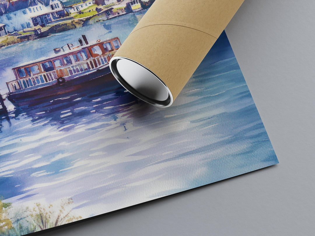 Glenridding Watercolor Poster Wall Art Glenridding Wall Decor Home Décor Glenridding Gift United Kingdom Art Lover Gift, Travel Print