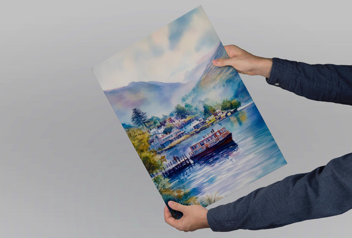 Glenridding Watercolor Poster Wall Art Glenridding Wall Decor Home Décor Glenridding Gift United Kingdom Art Lover Gift, Travel Print