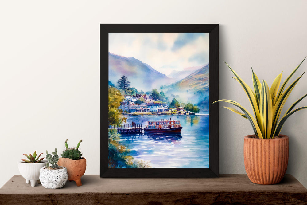 Glenridding Watercolor Poster Wall Art Glenridding Wall Decor Home Décor Glenridding Gift United Kingdom Art Lover Gift, Travel Print